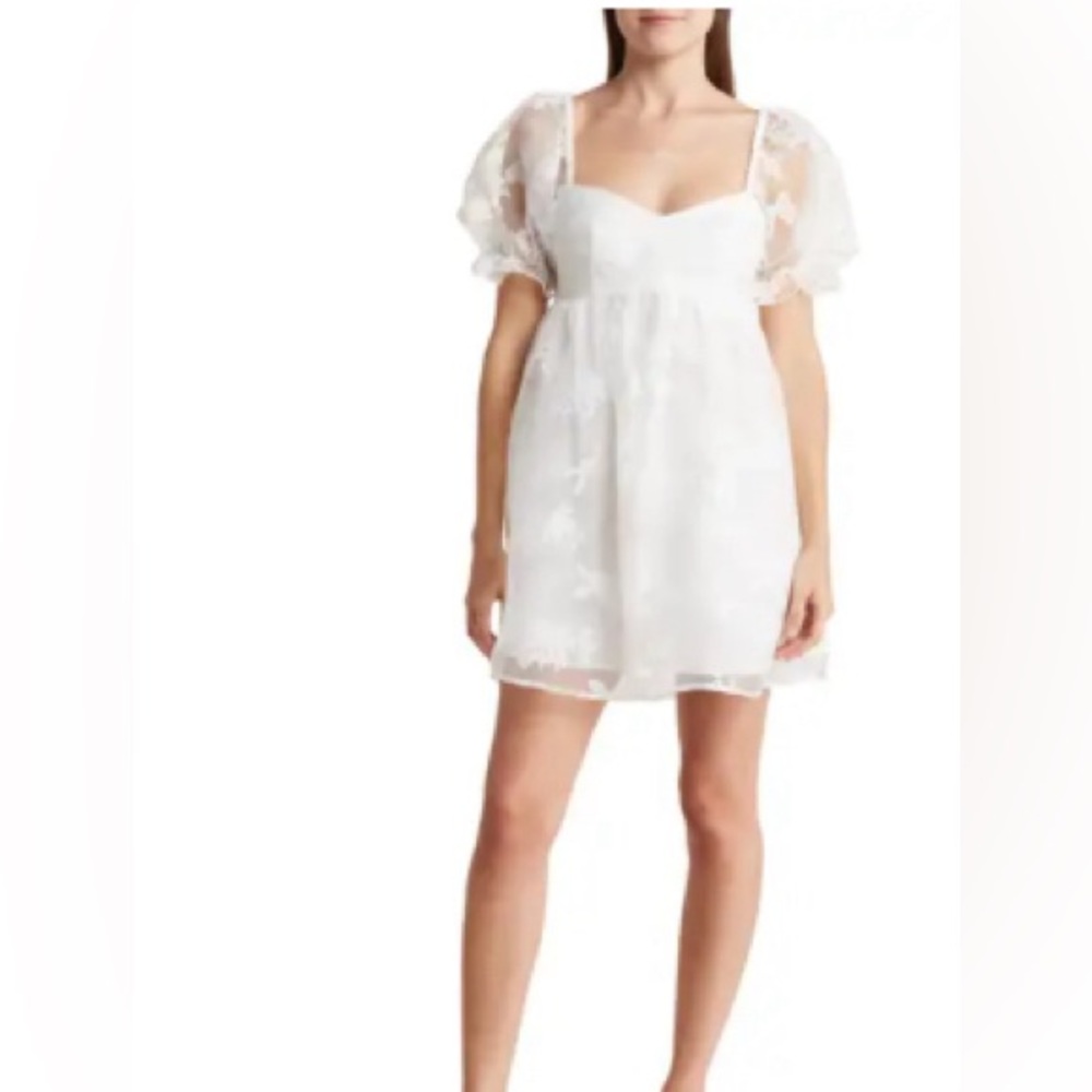 White babydoll dress
